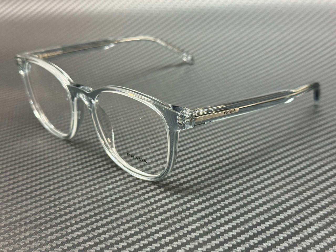 Transparent Azure Men's Eyeglasses Prada PR A15V 19T1O1 52 mm