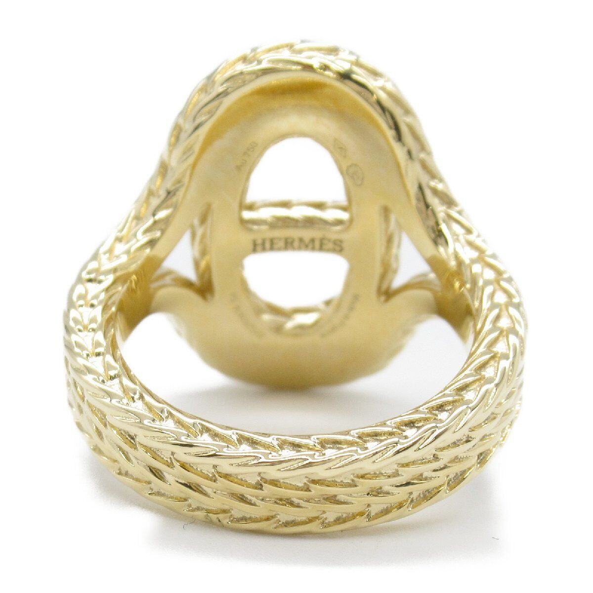 Hermes Anchor Chain Ring K18Yg Us#7