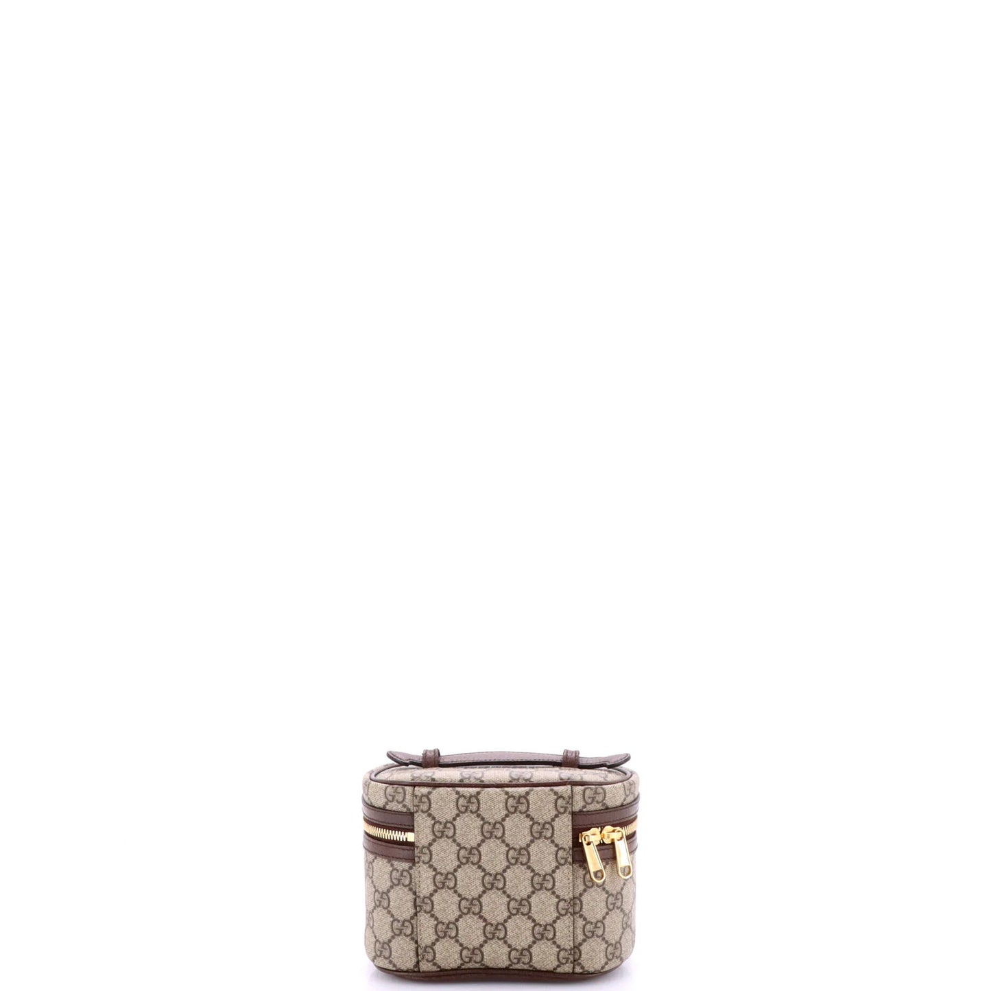 Gucci Ophidia Top Handle Cosmetic Case Gg Coated Canvas Mini