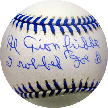 Baseball Al Gionfriddo I Robbed Joe D 10-5-47 Autographed Joe D Commemorative
