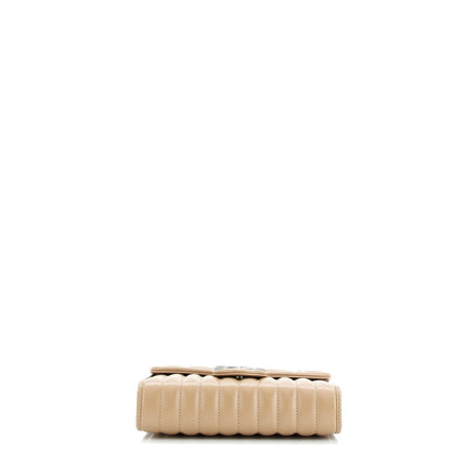 Gucci Gg Marmont Chain Wallet Mixed Matelasse Leather Mini