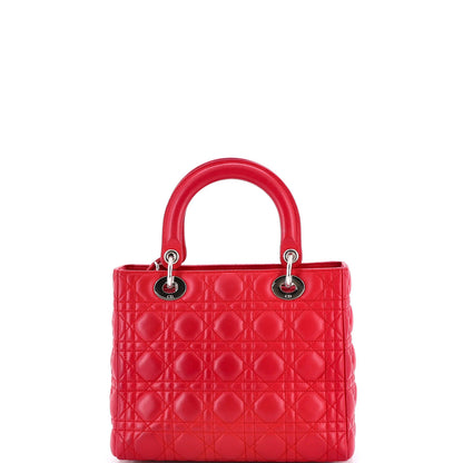 Christian Dior Lady Dior Bag Cannage Quilt Lambskin Medium