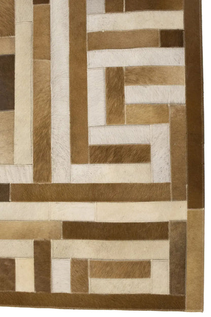 Contemporary Brown Cowhide Rug Large Modern