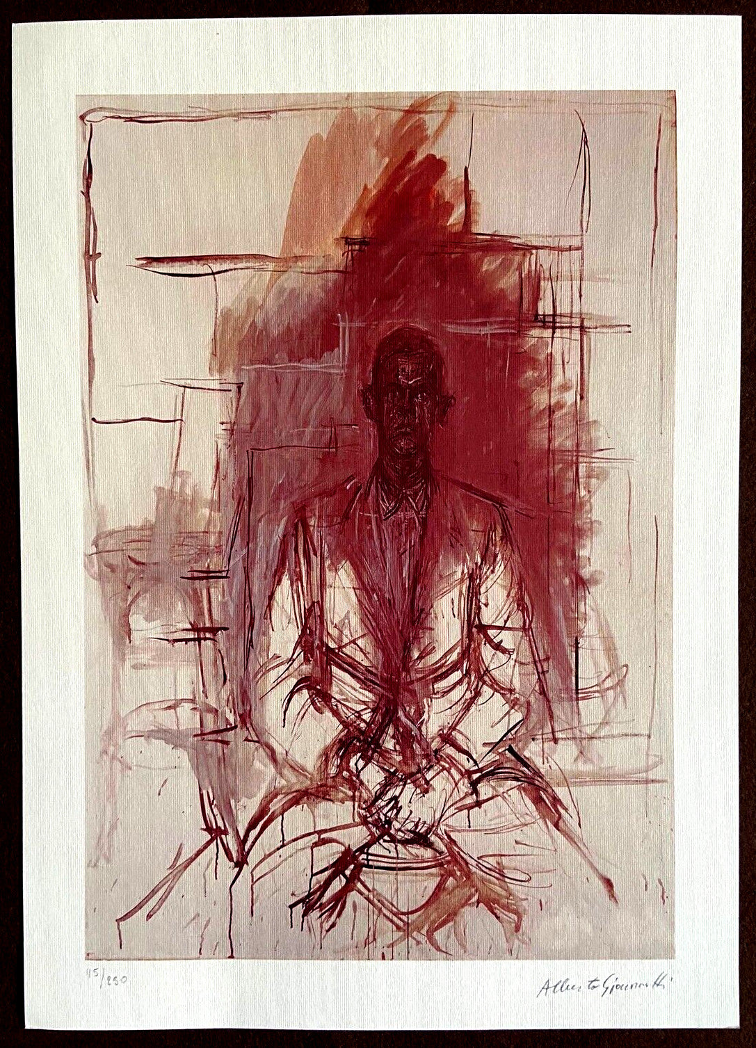 Alberto Giacometti Lithograph 1961 Maeght Coa Numbered Signed