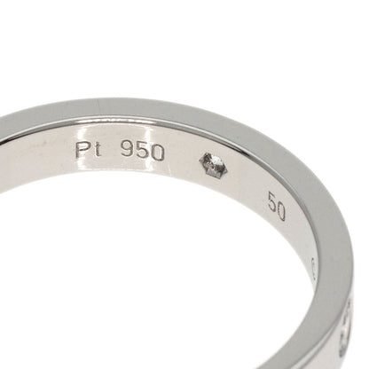 Cartier   Ring Engraved 2P Diamond #50 Platinum