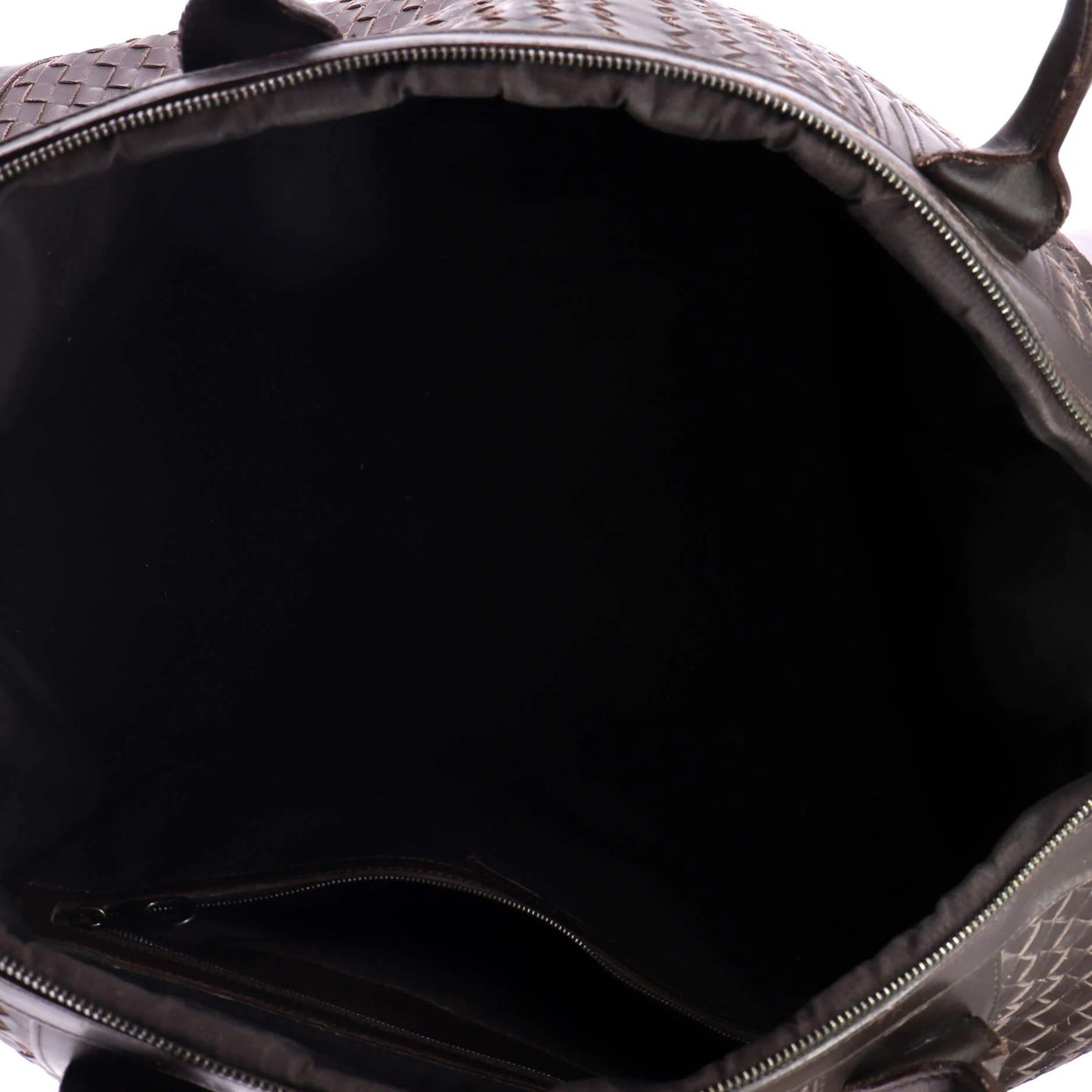 Bottega Veneta Convertible Zip Duffle Bag Intrecciato Leather Large