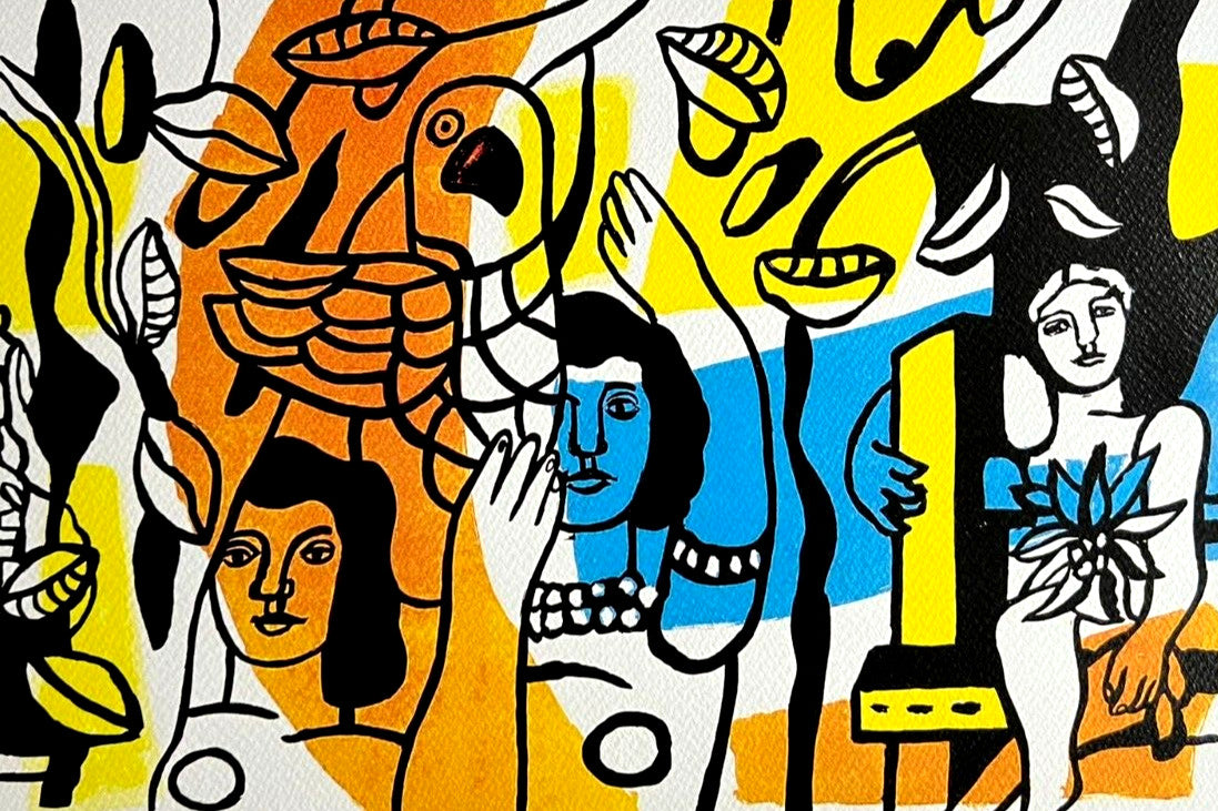 Fernand Lger Lithograph Coa (Original Numbered Signature Stamp)
