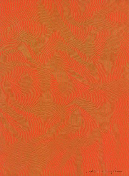 Henry Pearson Nue Orange Signed " Serigraph Contemporary