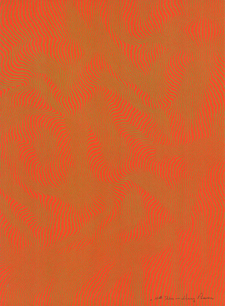 Henry Pearson Nue Orange Signed " Serigraph Contemporary