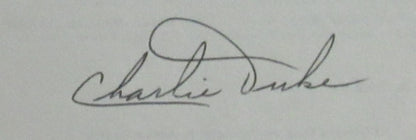 Astronaut Charlie Duke Autographed Book 10Th Man