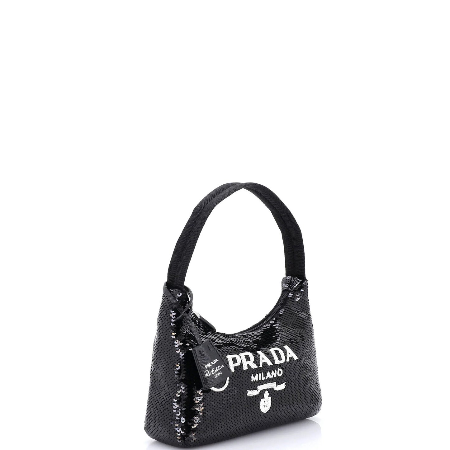 Mini Prada Re-Edition 2000 Hobo Sequins