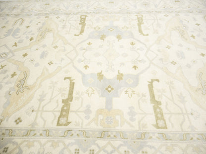 Handmade Extra Large Oushak Oriental Rug Muted