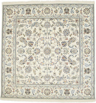 Handmade Indo-Nain Classic Floral Design Wool