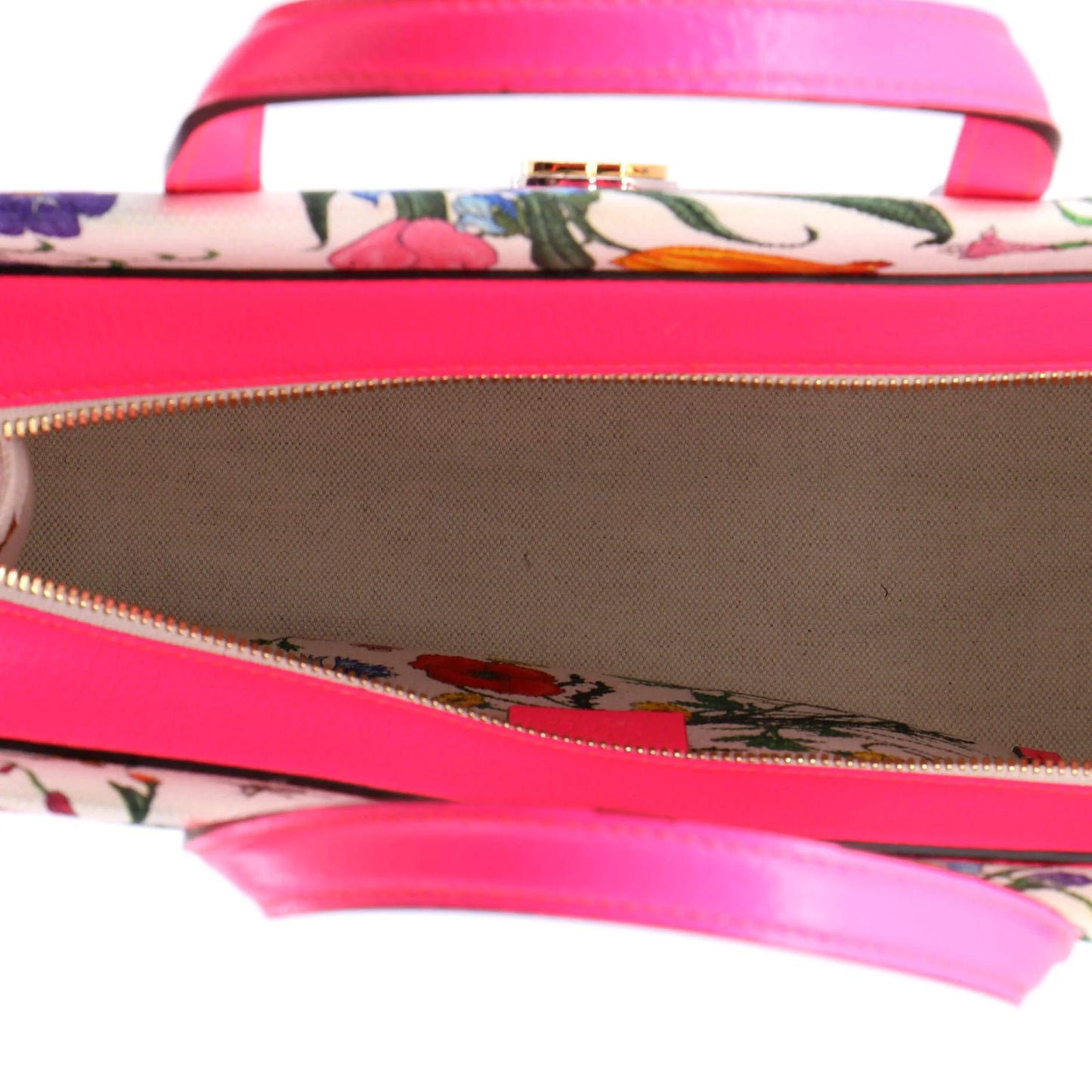 Gucci Convertible Tote Flora Canvas Medium