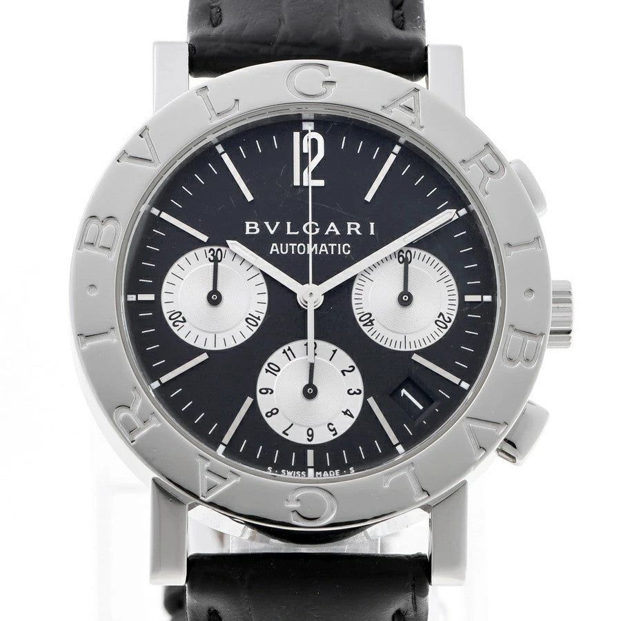 Bvlgari Bulgari Chronograph Bb38Sl Black Automatic