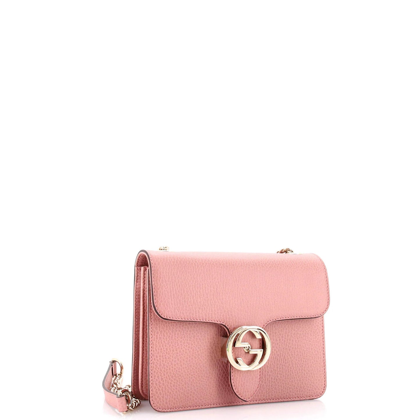 Gucci Interlocking Shoulder Bag Leather Small