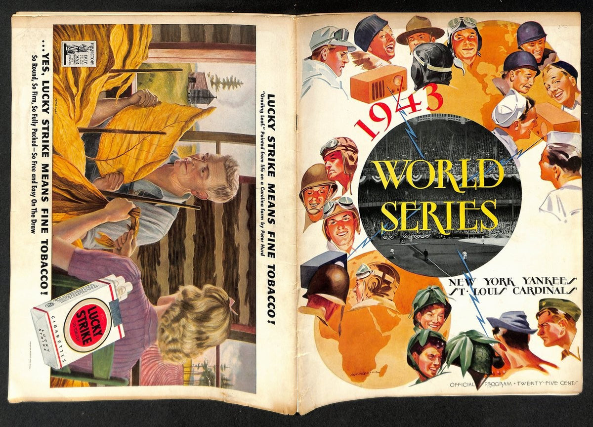 World Series Program 1943 St Louis Cardinals vs New York Yankees
