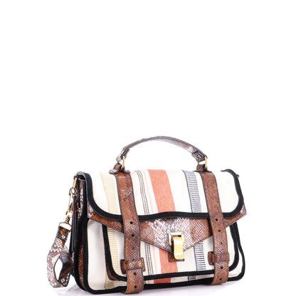 Proenza Schouler Ps1 Satchel Canvas And Python Medium