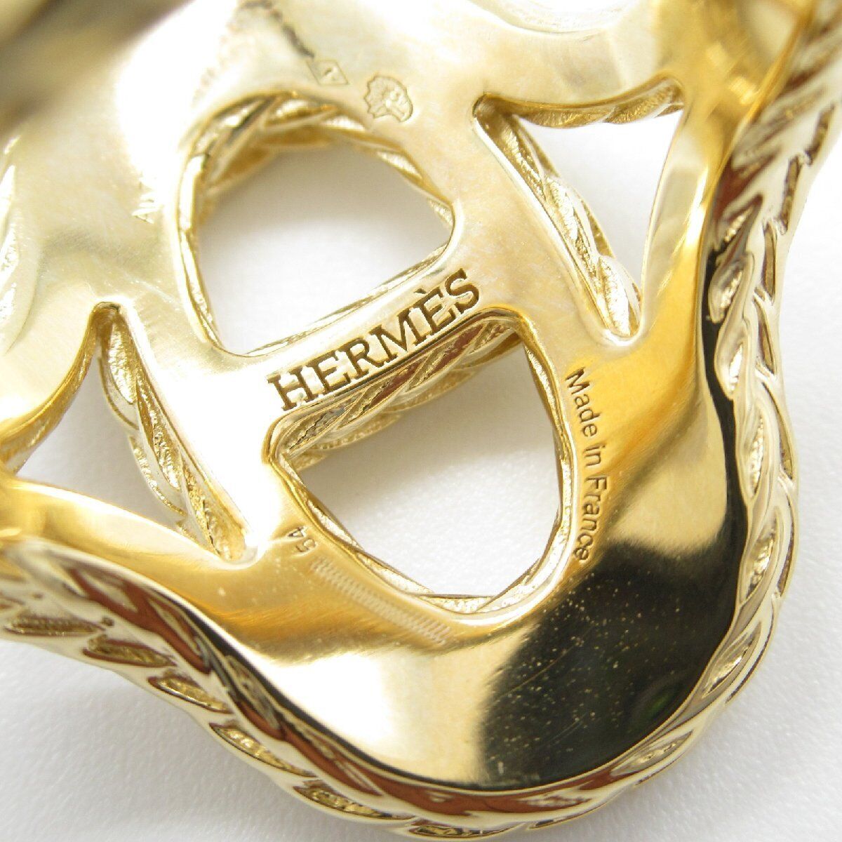 Hermes Anchor Chain Ring K18Yg Us#7