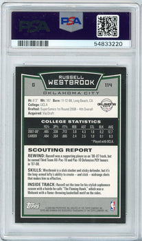 Russell Westbrook 2009 Bowman #114 Psa Mint 9 Rc