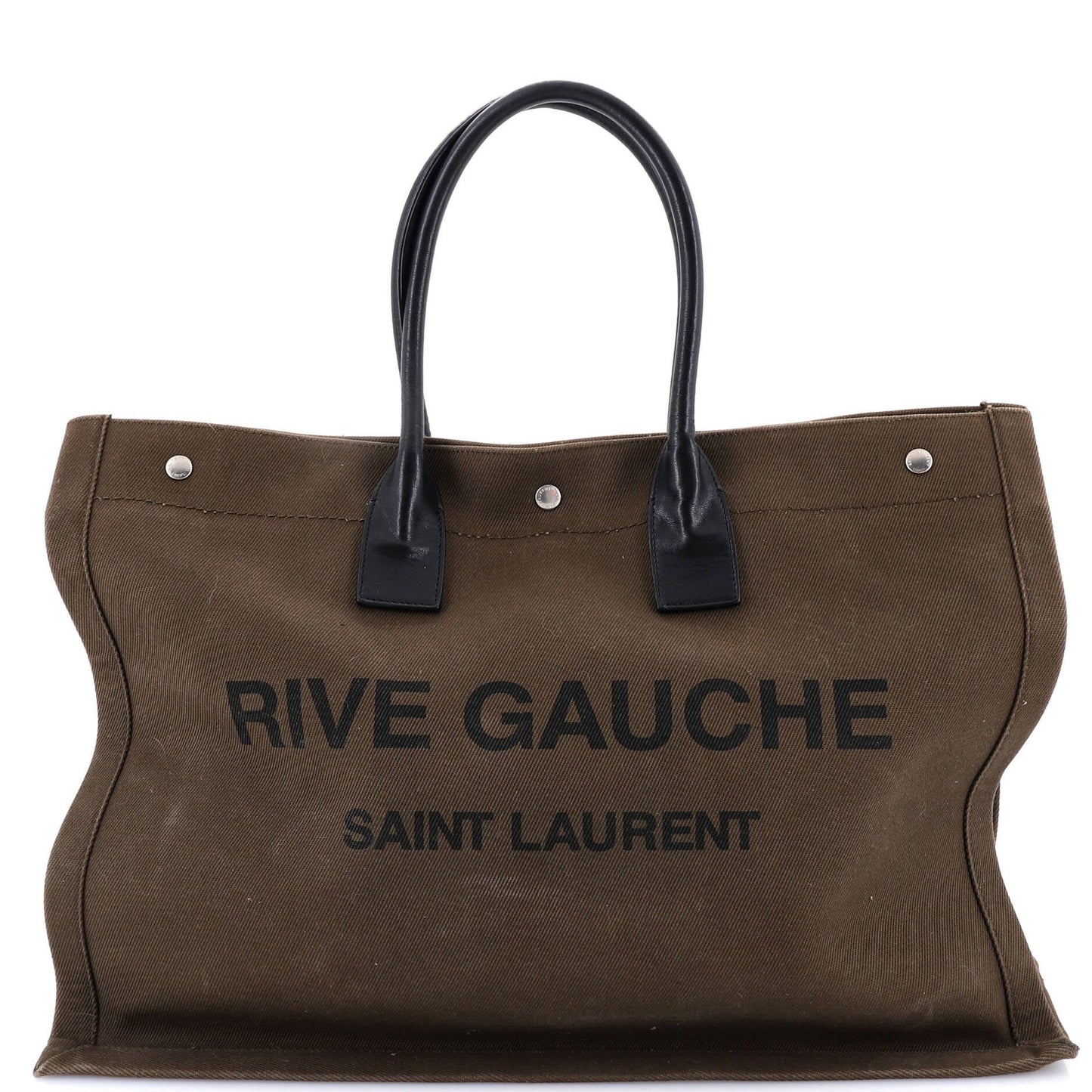 Saint Laurent Rive Gauche Shopper Tote Canvas Large