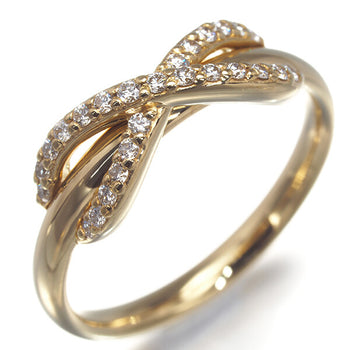 Tiffany&Co. Ring Infinity Diamond Us5-5.25 18K 750 Yellow Gold