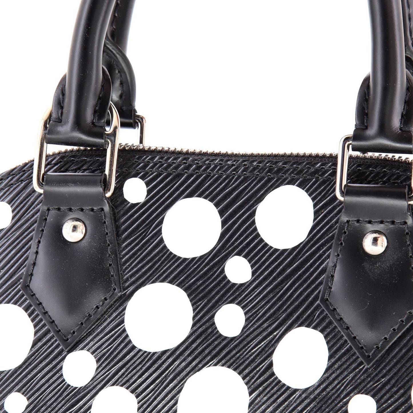Louis Vuitton Alma Handbag Yayoi Kusama Infinity Dots Epi Leather Bb