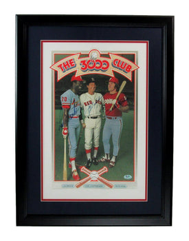 Brock/Carl Yastrzemski/Rose Multi-Signed 12X18
