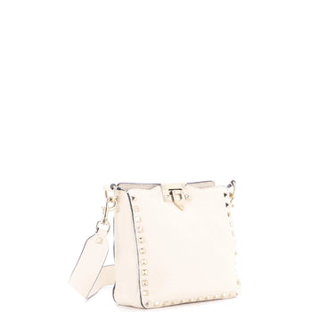 Valentino Garavani Rockstud Flip Lock Messenger Bag Leather Mini