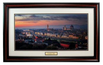 Florence Italy Pano 24X12 Photo Framed 187708