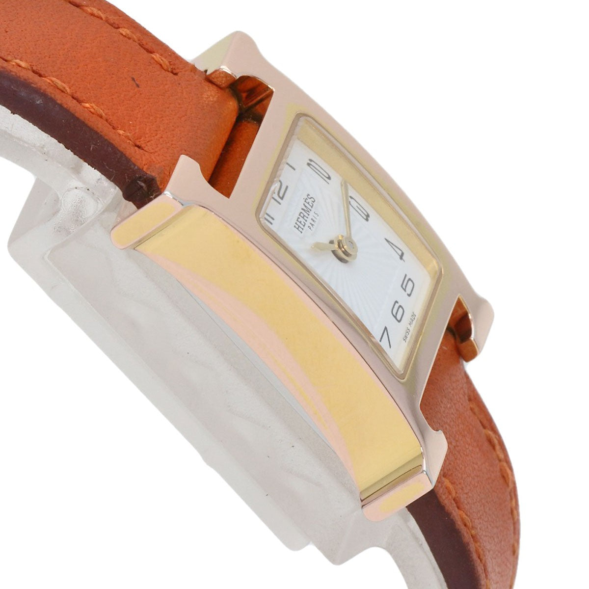Hermes H Watch Mini Watches Hh1.101 Pgp/Leather