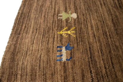 5X8 Ft Hand-Loomed Modern Oriental Rug Solid