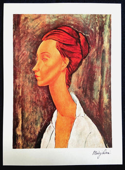 Amedeo Modigliani Lithograph 1952 Coa Signed (Alberto Giacometti)