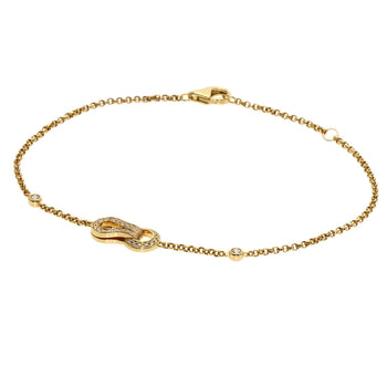 CARTIER   Bracelet Agraph Diamond K18 Yellow Gold