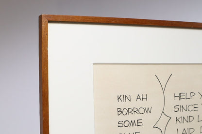 Al Capp "Lil Abner" Ed100 Comic Art Print Signed In  Pencil Framed