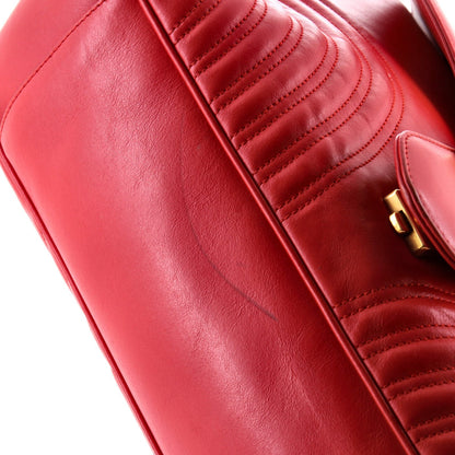 Gucci Gg Marmont Flap Bag Matelasse Leather Large