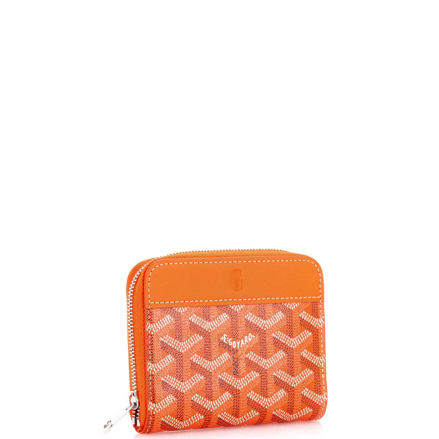 Goyard Matignon Zip Wallet Coated Canvas With Leather Pm