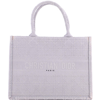 Christian Dior Book Tote Cannage Embroidered Canvas Medium