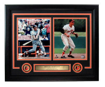 Brooks Robinson Hof Signed/Auto 8X10 Photo Collage Orioles Framed Jsa 196386