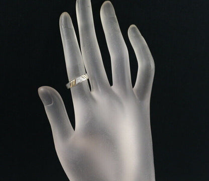 CELINE Ring Macadam US5 850 Platinum/18K 750