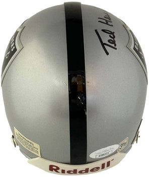 Ted Hendricks Autographed Raiders Mini Helmet (Jsa)