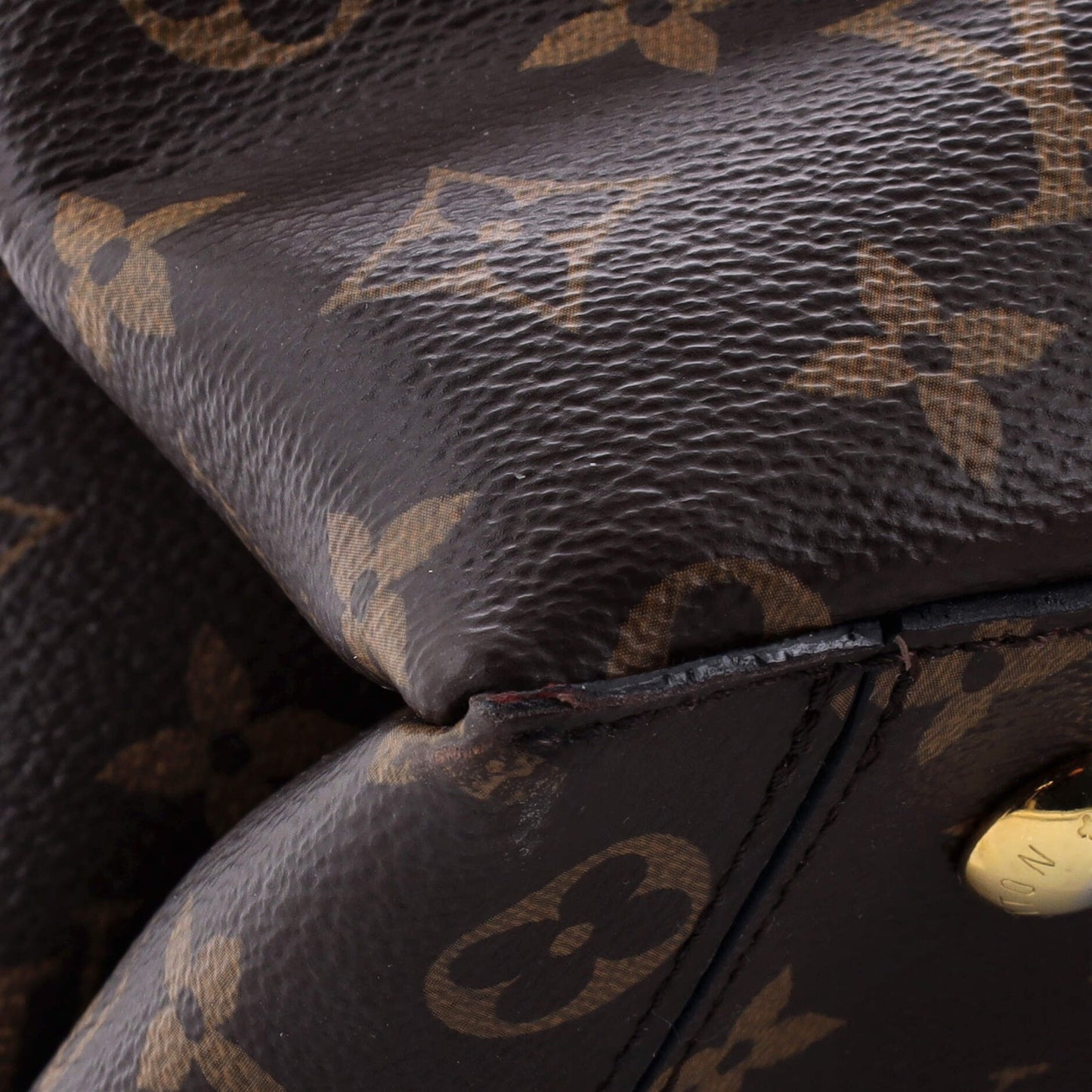 Louis Vuitton Flower Tote Monogram Canvas With Leather