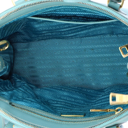 Prada Double Zip Lux Tote Saffiano Leather Small