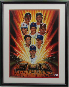 300 Win Pitchers (8) Hofers Signed/Auto 18X24
