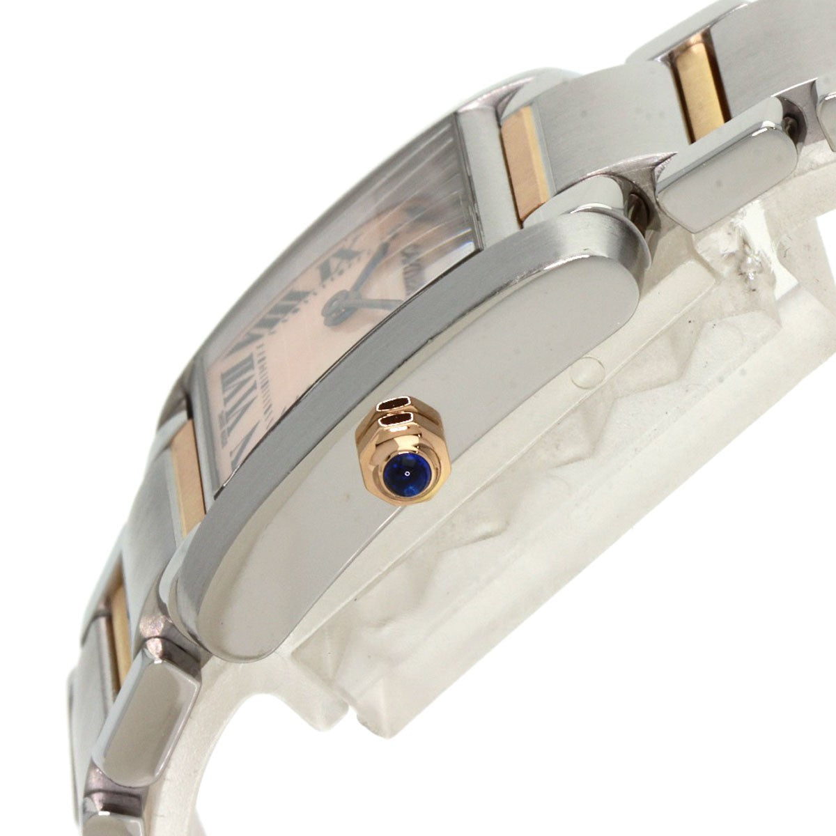 SSxK18PG CARTIER Tank francaise SM Watches W51027Q4 Stainless Steel/