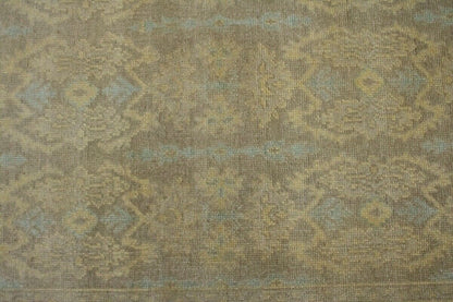 6X9 Ft Hand-Knotted Wool Chobi Peshawar Rug Muted