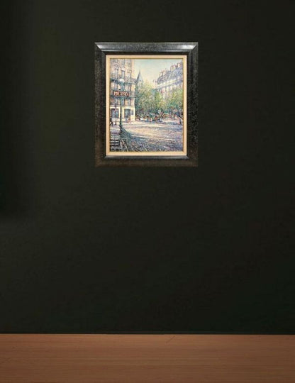 Guy Dessapt (France) Saint-Germain-Des-Prs Painting Oil Canvas Signed Framed