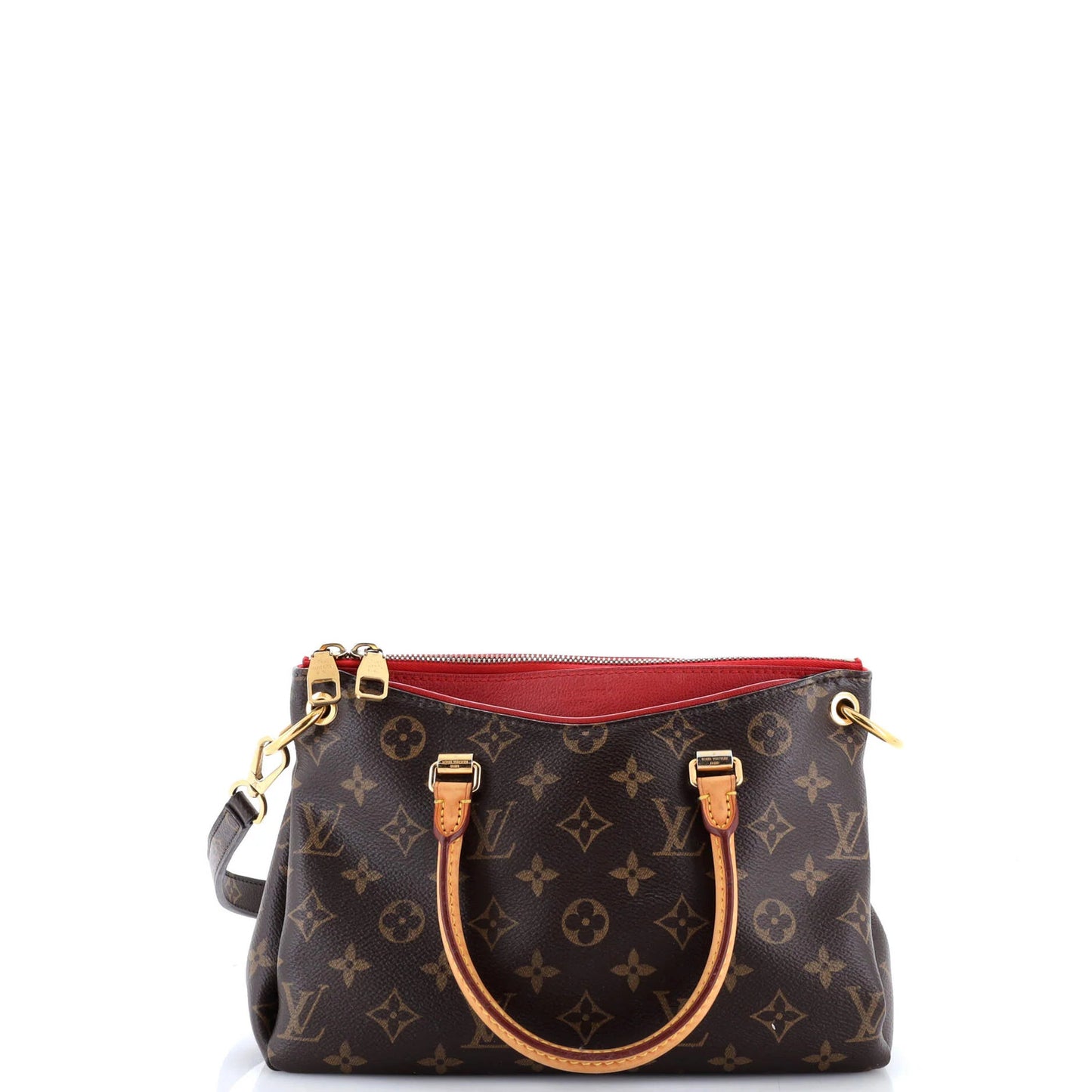 Louis Vuitton Pallas Tote Monogram Canvas With Leather Bb