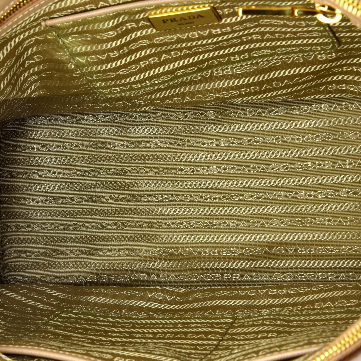 Prada Double Zip Lux Tote Saffiano Leather Medium