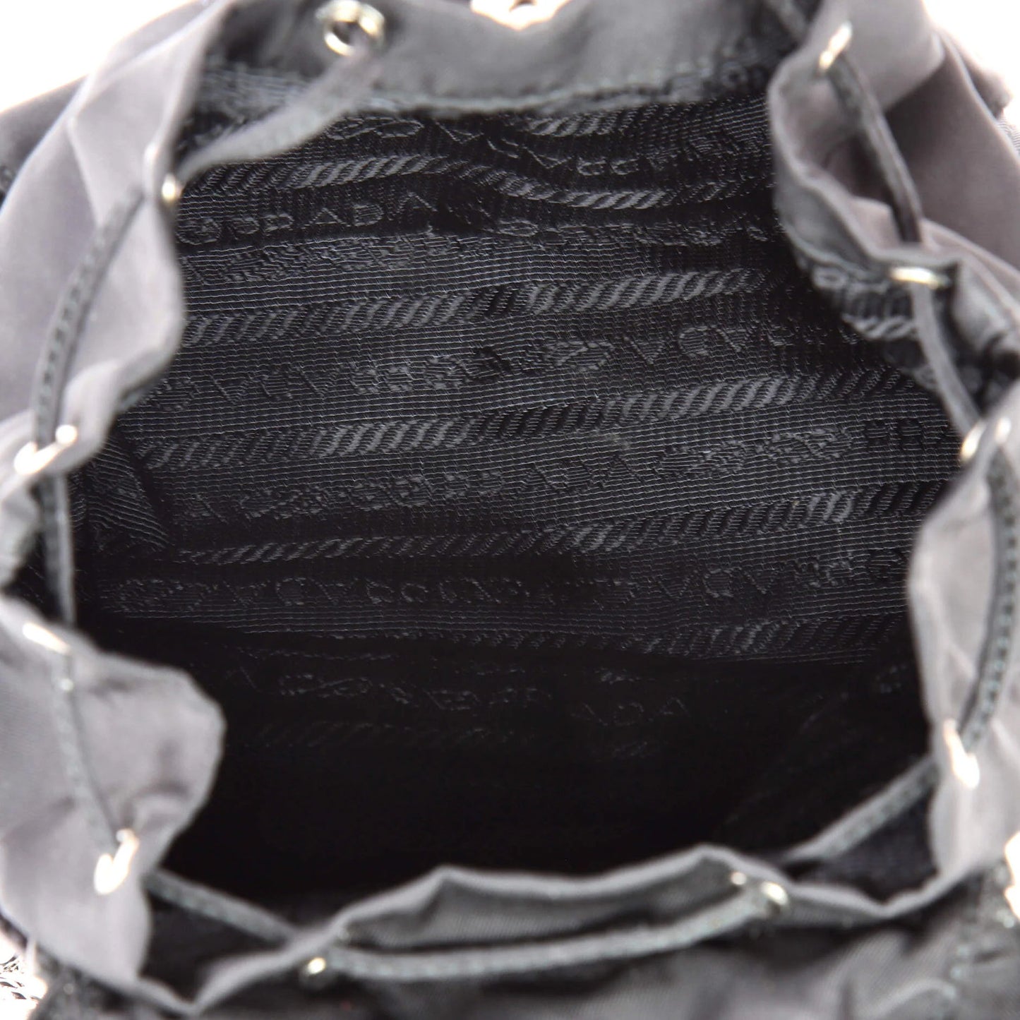 Prada Convertible Chain Backpack Tessuto Mini